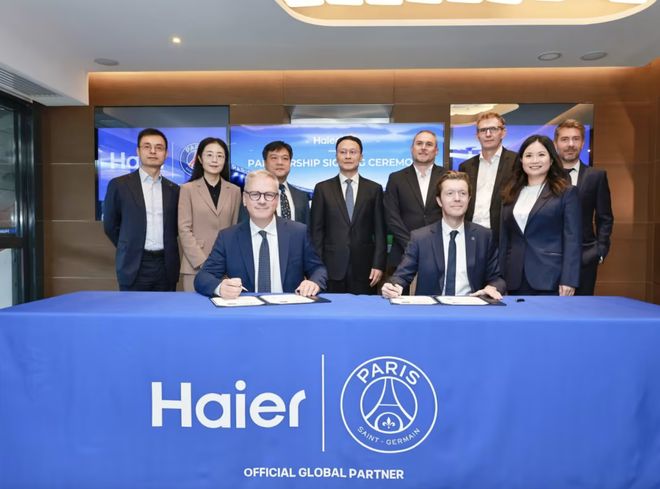浦、巴黎圣日尔曼全球合作伙伴凯发平台：海尔公司成为利物